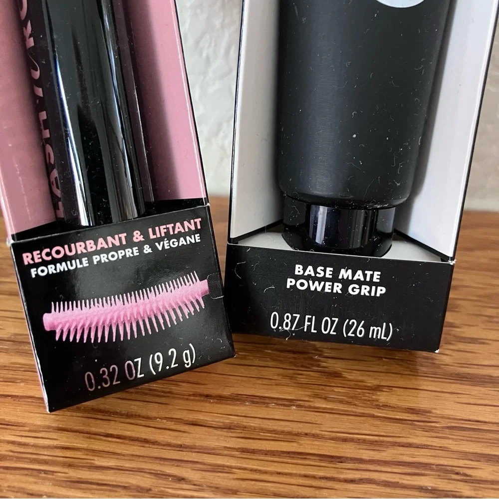 E.L.F. COSMETICS Power Grip Matte Primer Lash N Roll Mascara Travel Bundle NEW